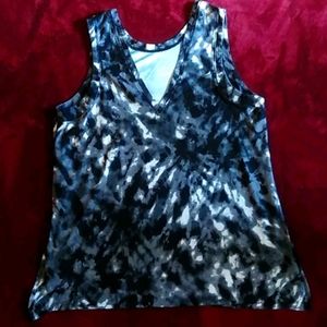Tie dye athletic tank top